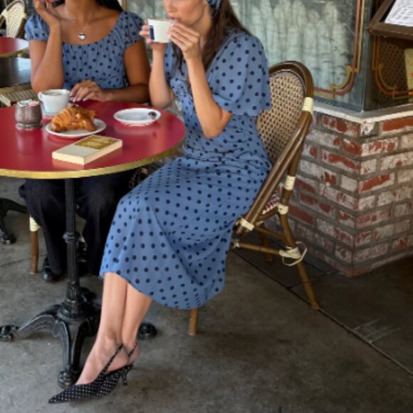 Jess Dress Lisa Says Gah - Oxford dot  NWT small and XL only - Picture 3 of 4